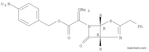 Molecular Structure of 192049-49-3 (4-Thia-2,6-diazabicyclo[3.2.0]hept-2-ene-6-acetic acid, a-(1-methylethylidene)-7-oxo-3-(phenylmethyl)-, (4-nitrophenyl)methyl ester, (1R,5R)-)